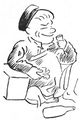 80px-20070901171241!Caricature of poet Tan Da, published in Ngay Nay, December 10, 1938.jpg